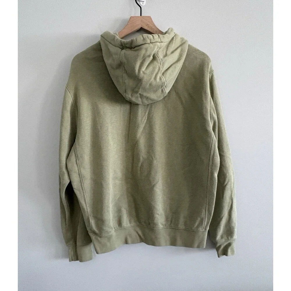Nike Hoodie Mens Small Sage Green Sweatshirt Swoosh Logo Pockets